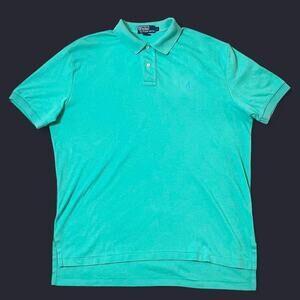 Polo Ralph Lauren Teal Polo Shirt Men’s Size L 100% Cotton